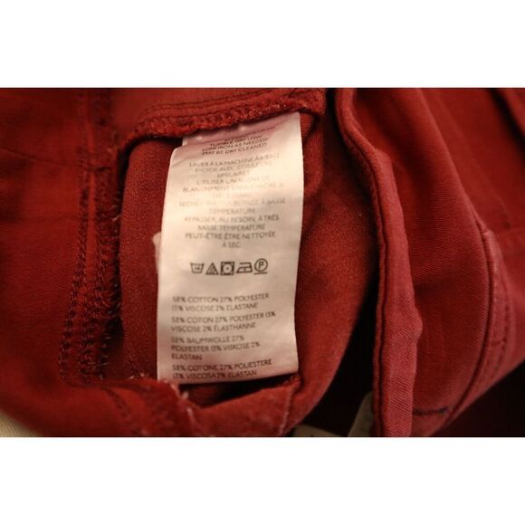 We The Free OB1721763 Women's Sz M Red In My Feelings Mid Rise Crop Boot Jeans - Picture 6 of 8